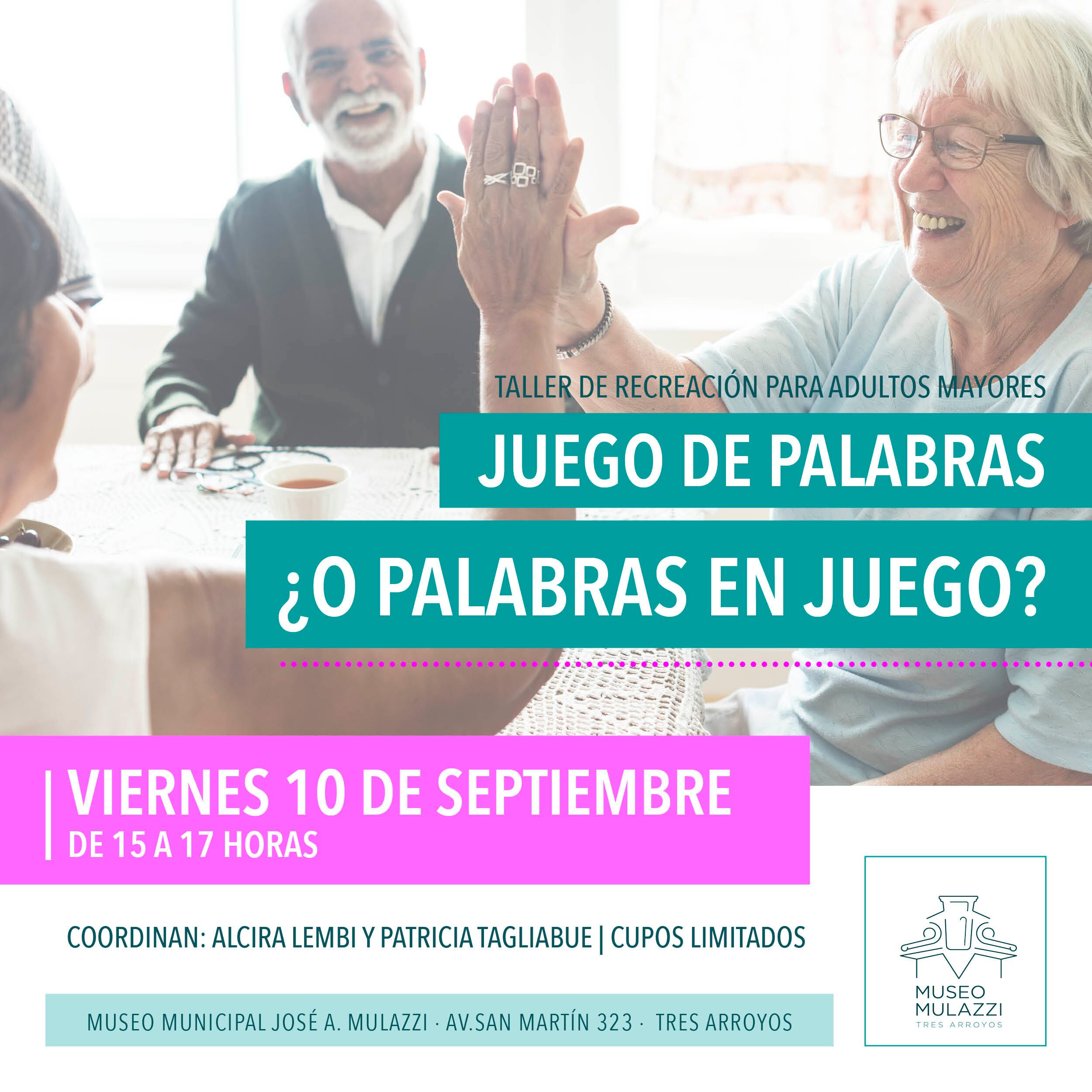 Taller de Recreación para adultos mayores en el Mulazzi