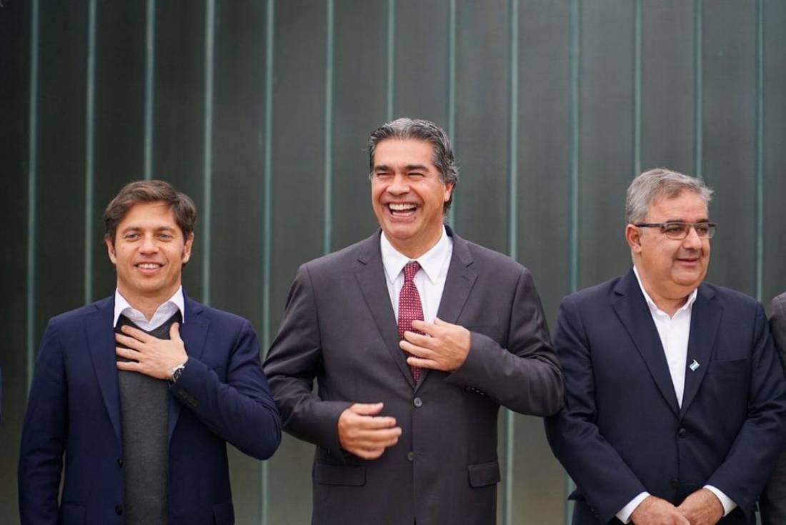 Kicillof, Capitanich y Jalil.