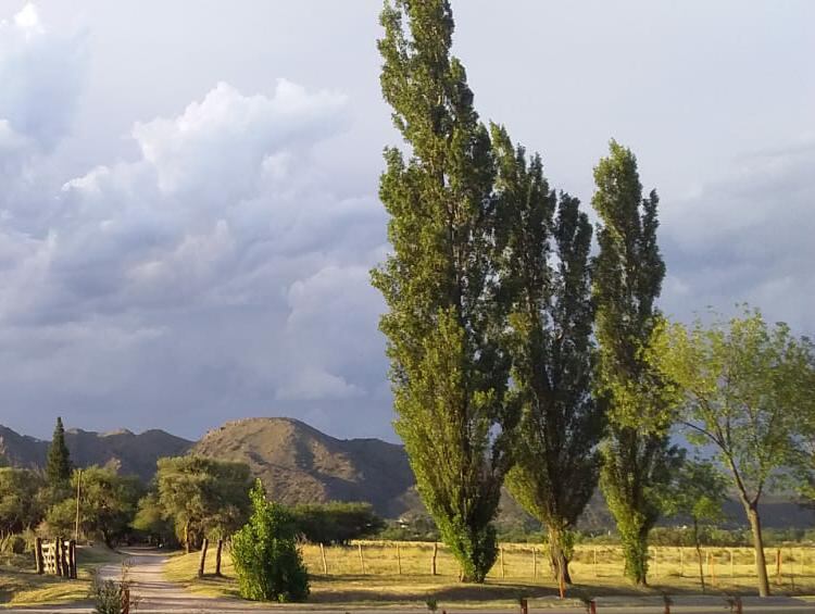 San Luis, nublado y con tormentas.