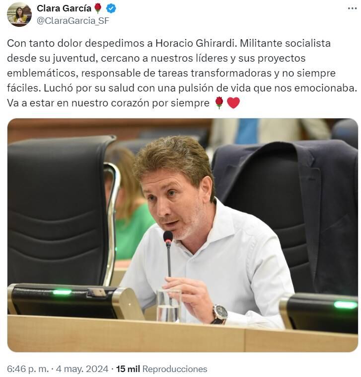 Clara García compartió un mensaje conmovedor en redes sociales.