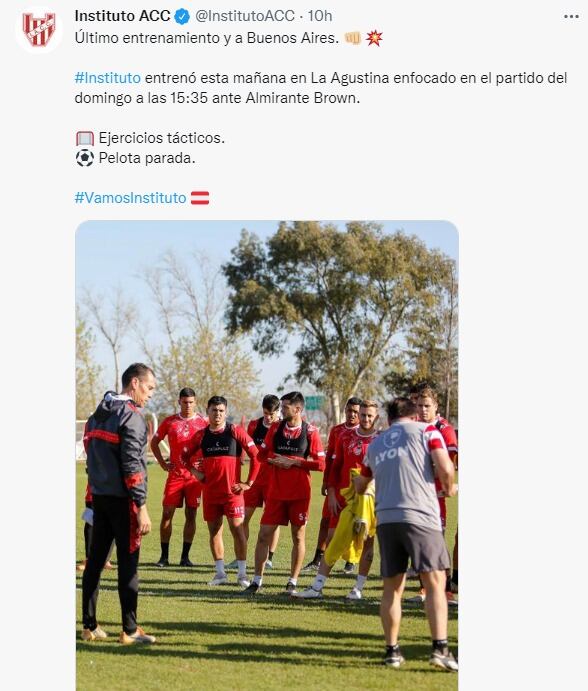 Lucas Bovaglio metería un par de cambios para la visita de Instituto a Almirante Brown.