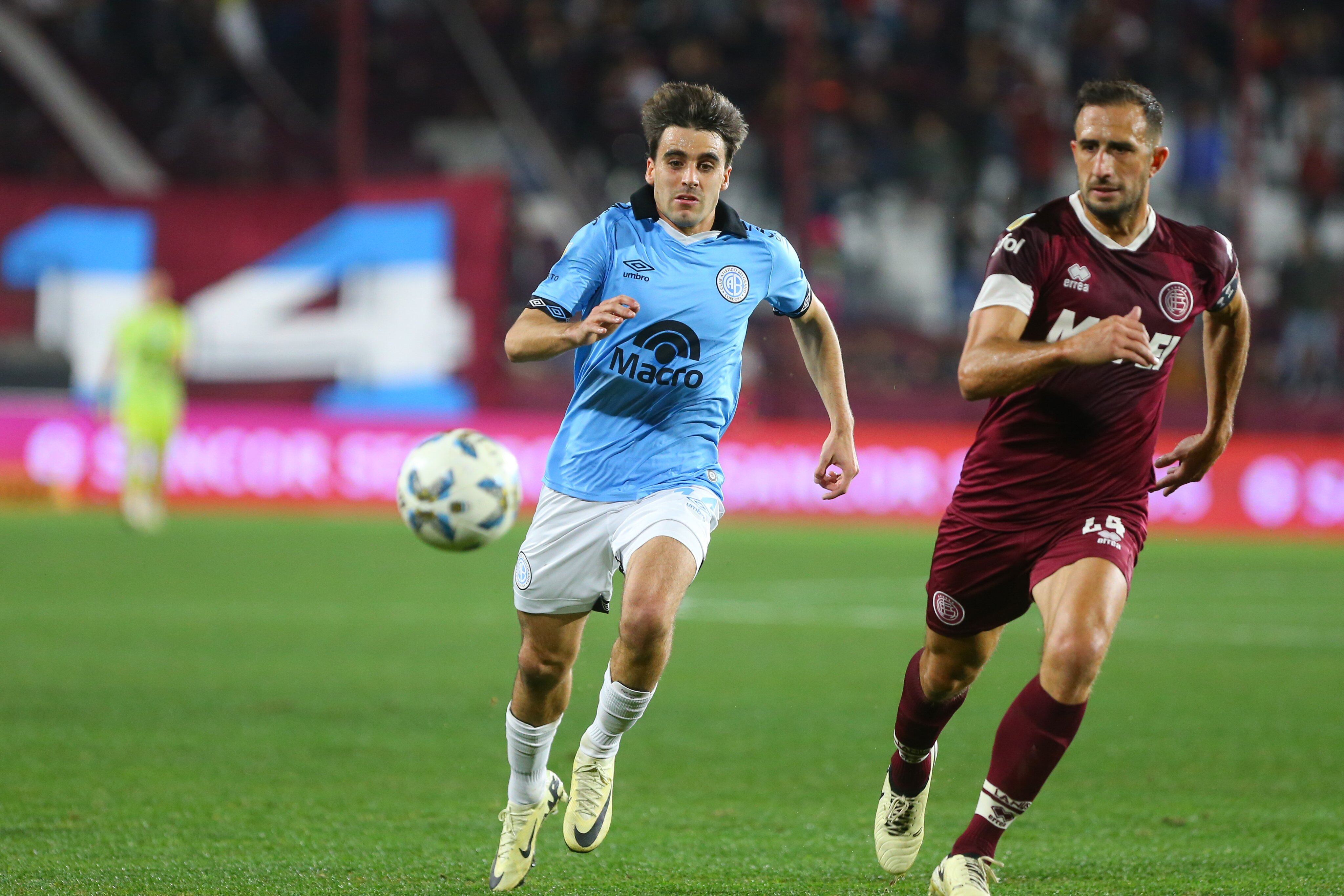 Belgrano visitó a Lanús por la Liga Profesional. (Fotobaires)