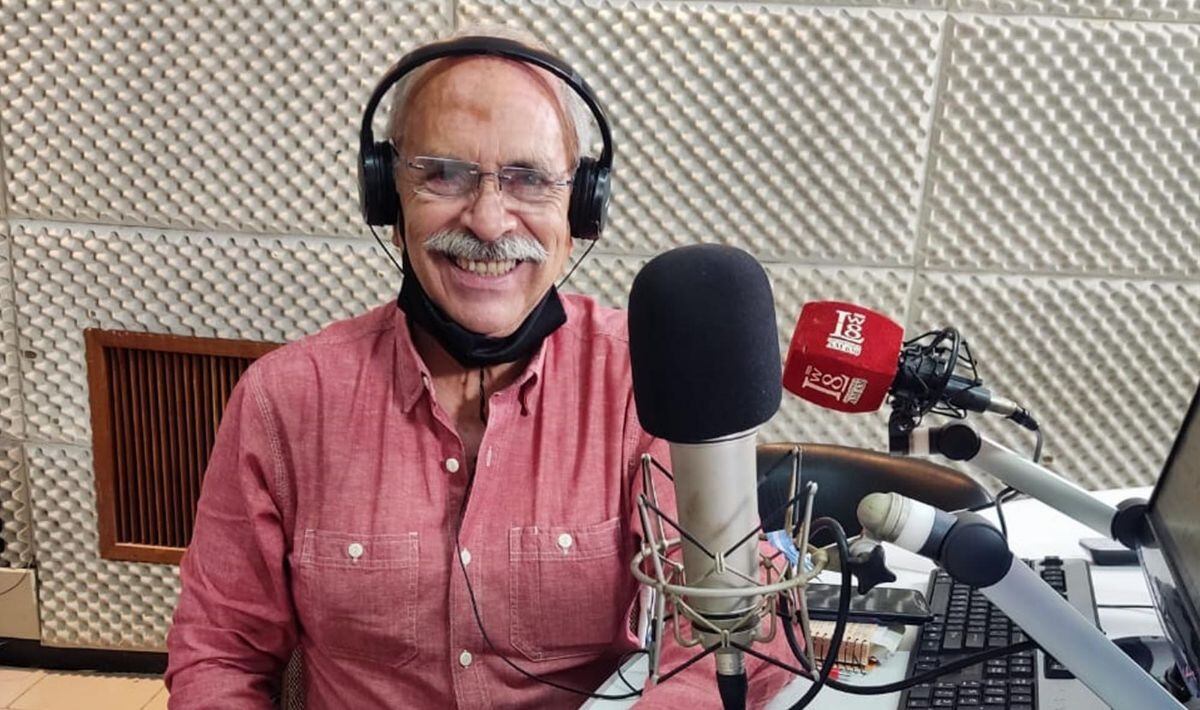 Jorge Solís, popular locutor jujeño de larga trayectoria en radio y televisión.