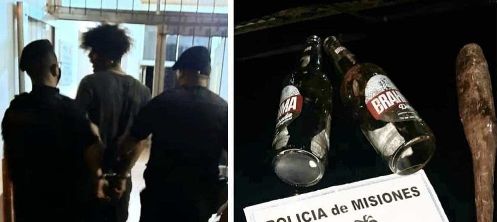 Dos individuos ocasionaron disturbios en la vía pública en Leandro N. Alem.