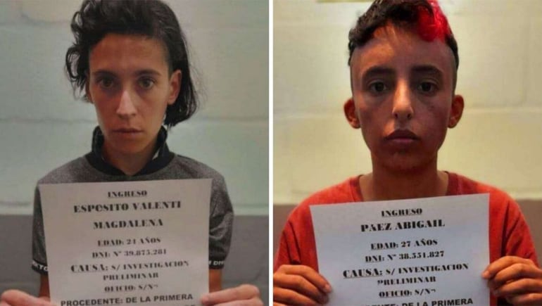 Magdalena Espósito Valenti y Abigail Páez están acusadas de asesinar a Lucio Dupuy.