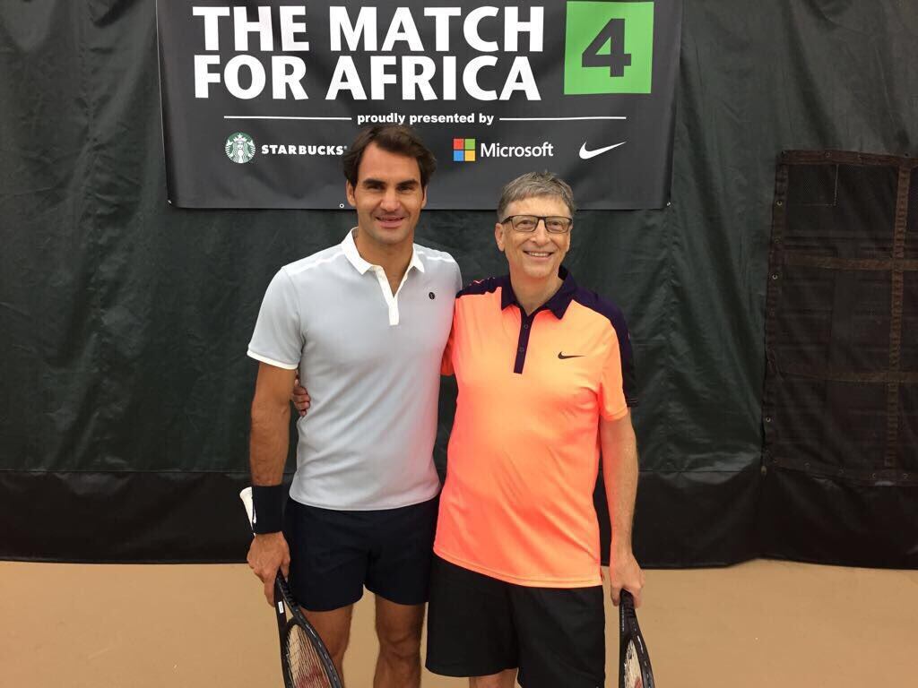 Federer y Bill Gates