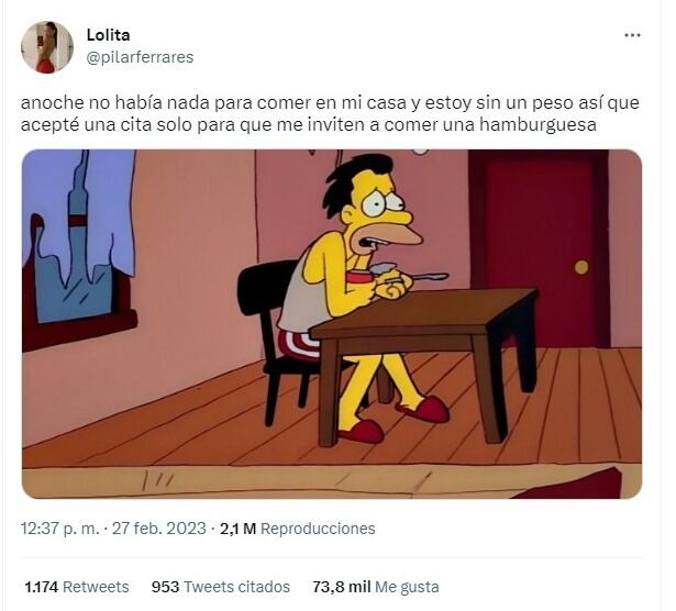 El tweet de la mendocina que se hizo viral. 