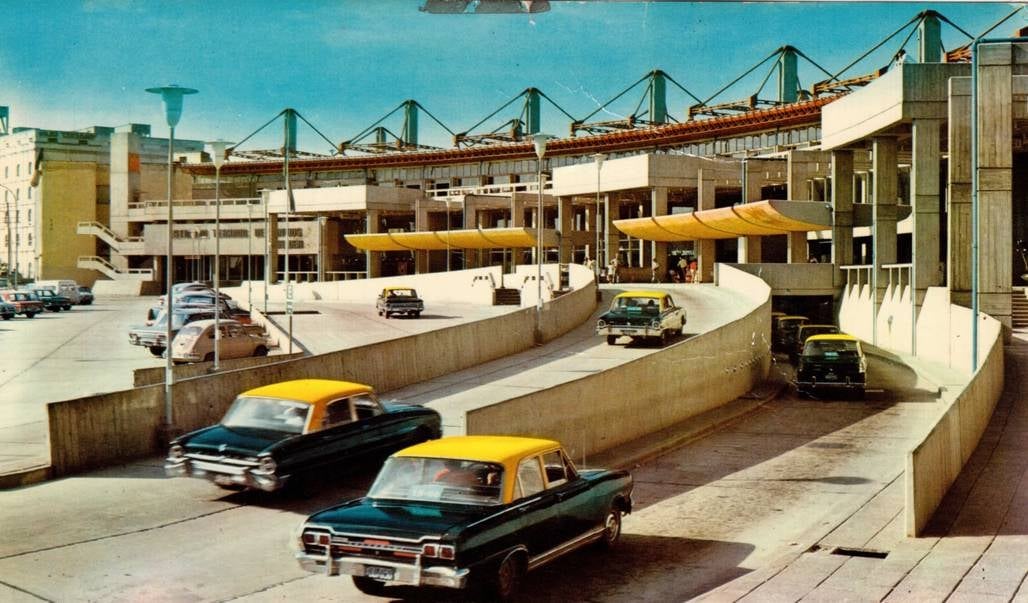 Terminal de Ómnibus, en los 70.