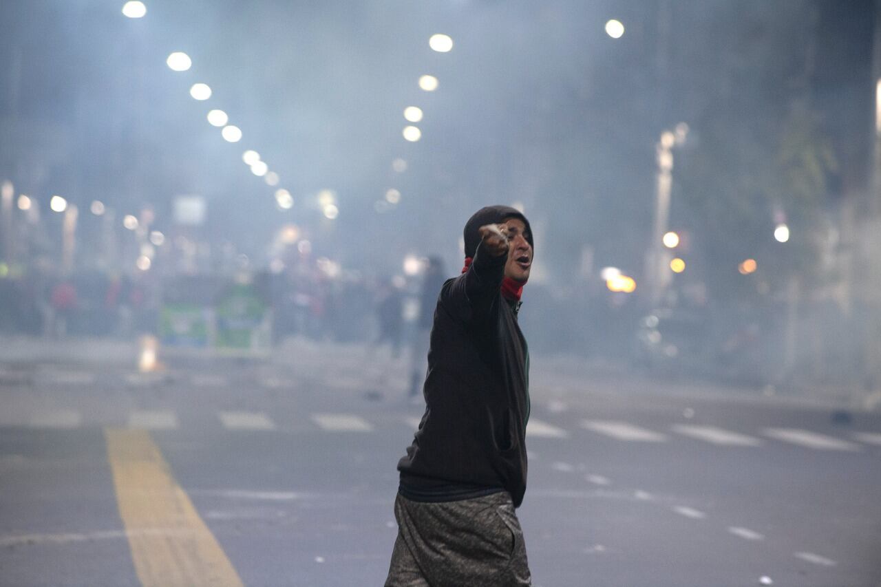 Incidentes en el club Independiente. (Gentileza Clarín)