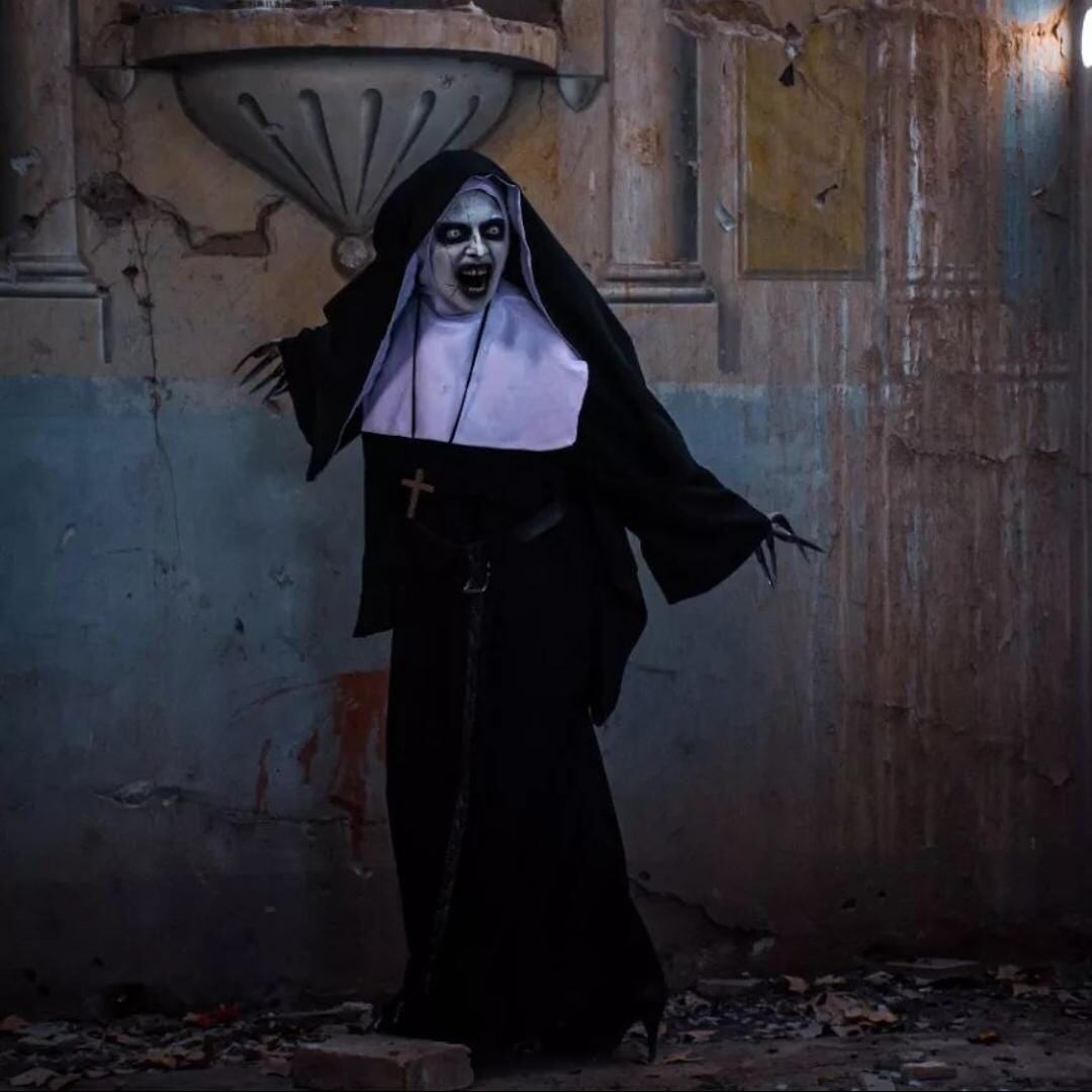 Cosplay de Cristina Cruz: Valak, La Monja de El Conjuro.