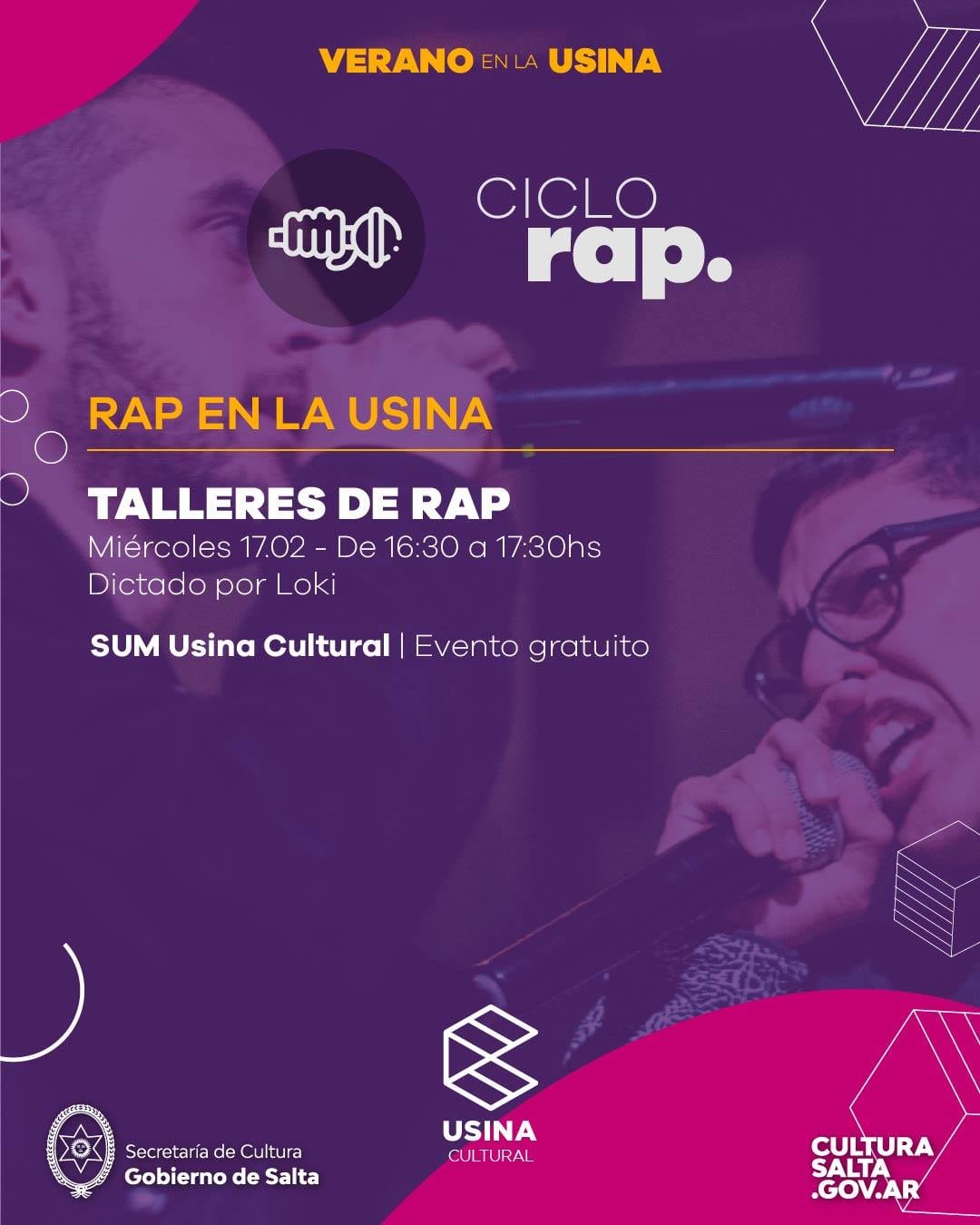 Este 17 de febrero llega con talleres de rap, hip hop y un concierto en vivo.