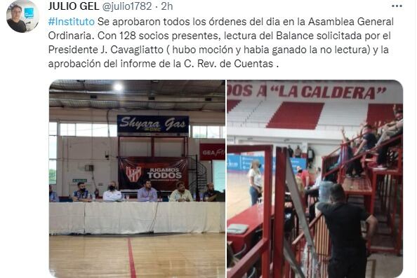 Pocos socios en la Asamblea, pero con un contundente respaldo a la actual gestión.