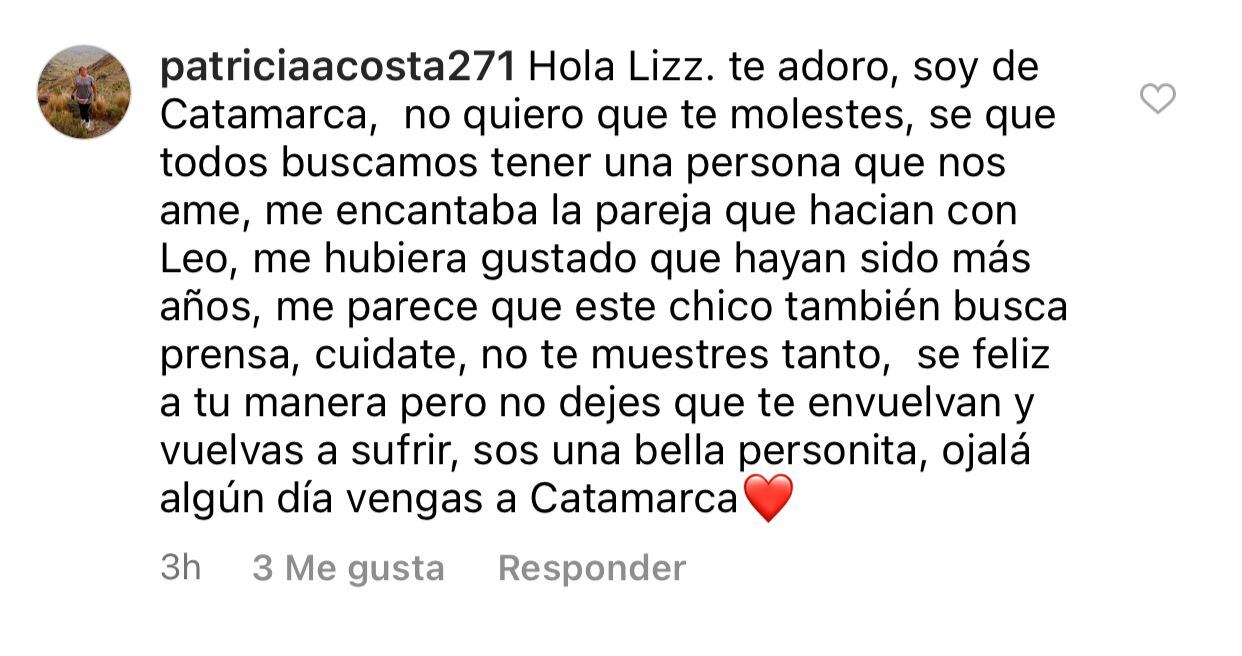 Críticas a Sebastián Nebot, el novio mendocino de Lizy Tagliani.