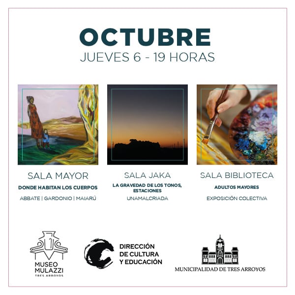 Muestras de octubre en el Museo Mulazzi de Tres Arroyos