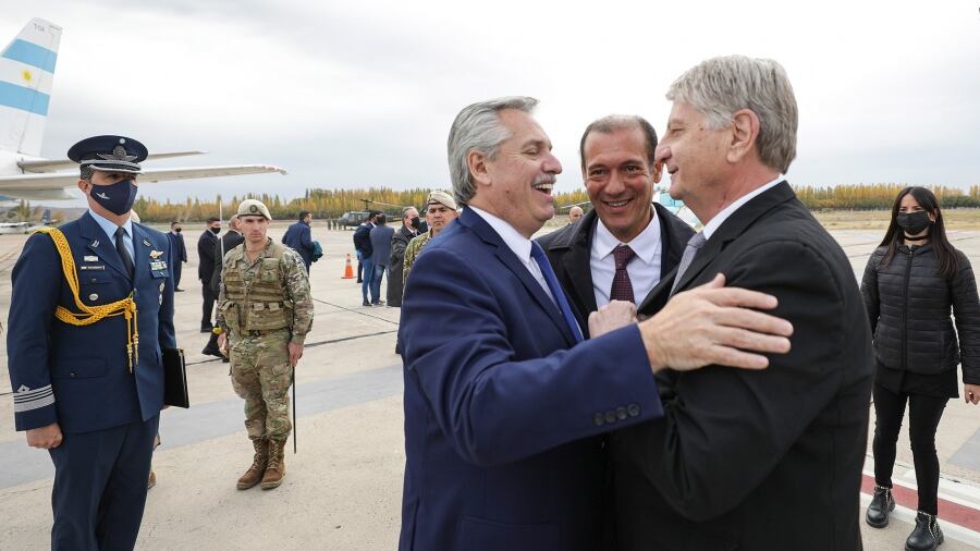 El Presidente visitó las obras del gasoducto Néstor Kirchner