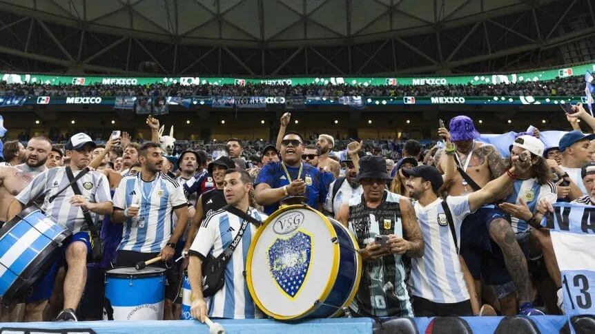 La Barra argentina estuvo compuesta por aficionados de multiples clubes