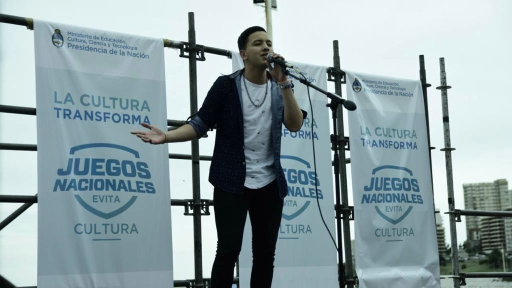 Al ritmo del cuarteto, Franco viajó a Mar del Plata para representar al Chaco en los "Juegos Nacionales Evita".