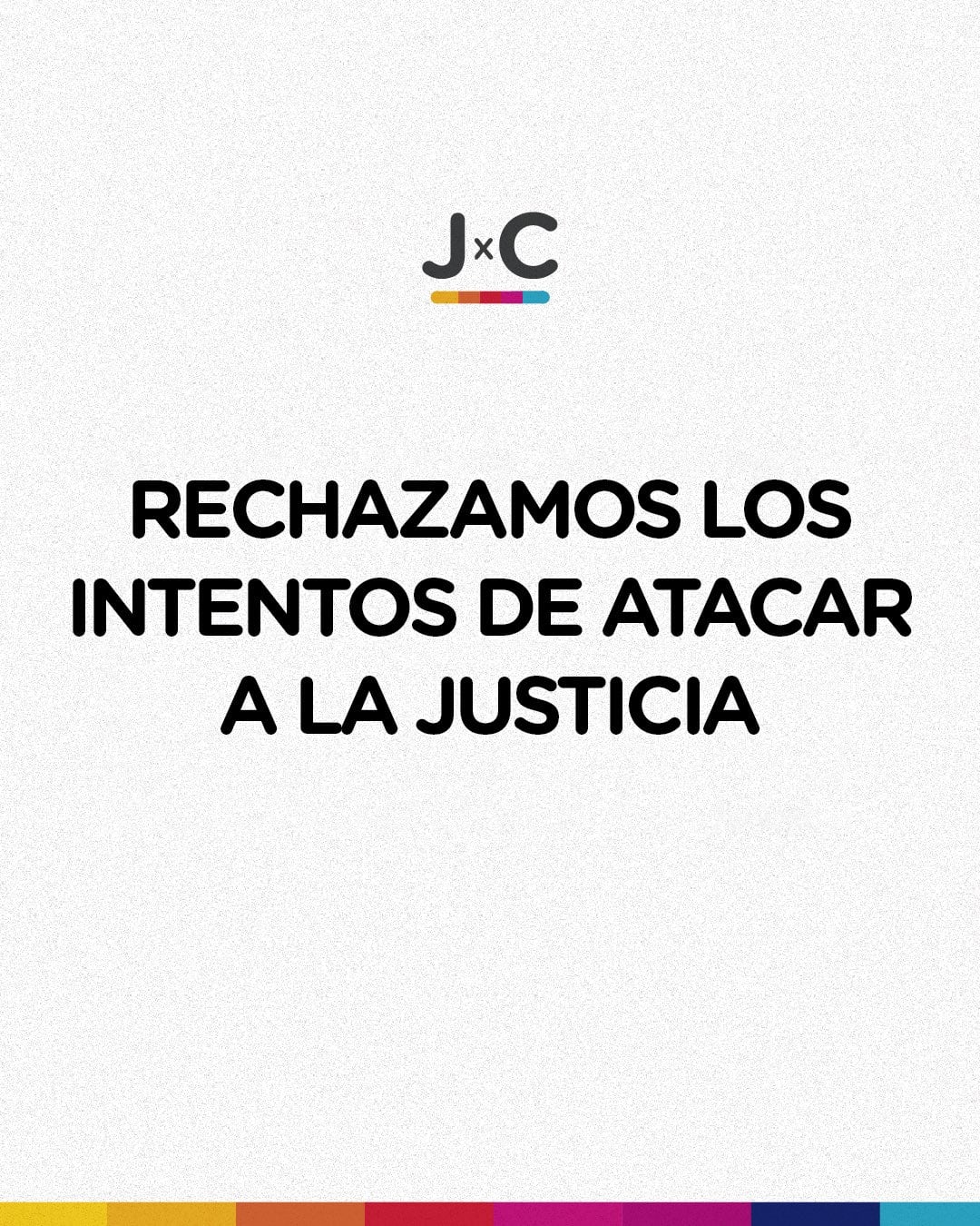 La publicación de Juntos por el Cambio en contra de la medida: "A lo único que se dedica el Frente de Todos es a buscar su impunidad"