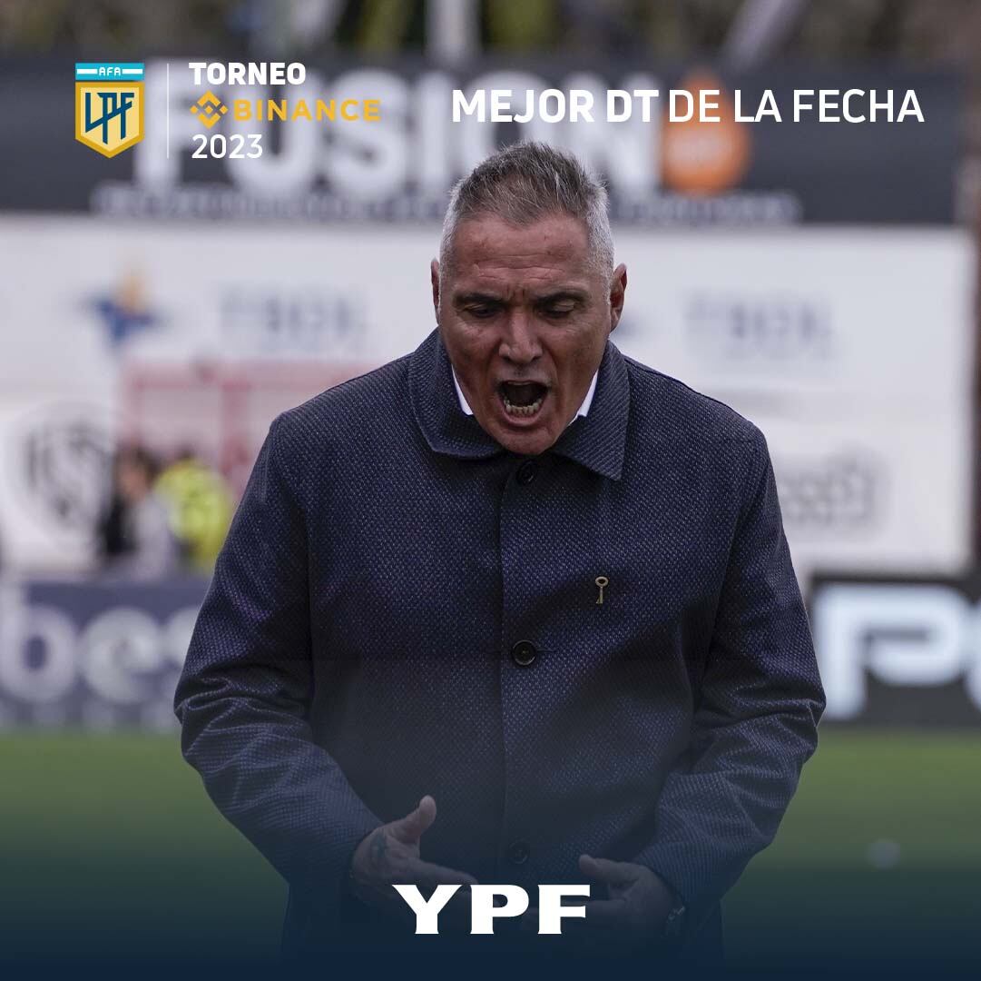 Sergio Rondina fue elegido como el entrenador de la fecha.