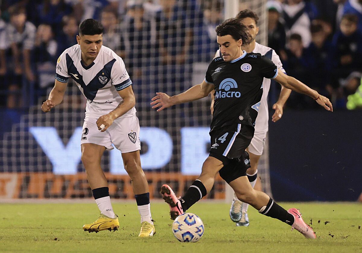 Belgrano empezó con todo por “Uvita” Fernández, y Vélez se lo empató con otro golazo