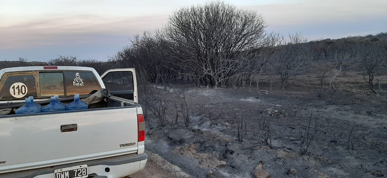 El paso del fuego no dejó casi nada en un amplio sector del norte de Córdoba.