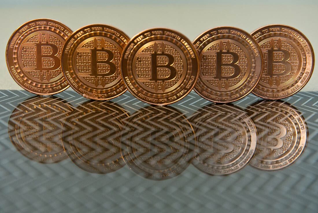 El Bitcoin subió hasta un 3,1% y alcanzó los US$ 45.328Foto: AFP PHOTO / Karen BLEIER.