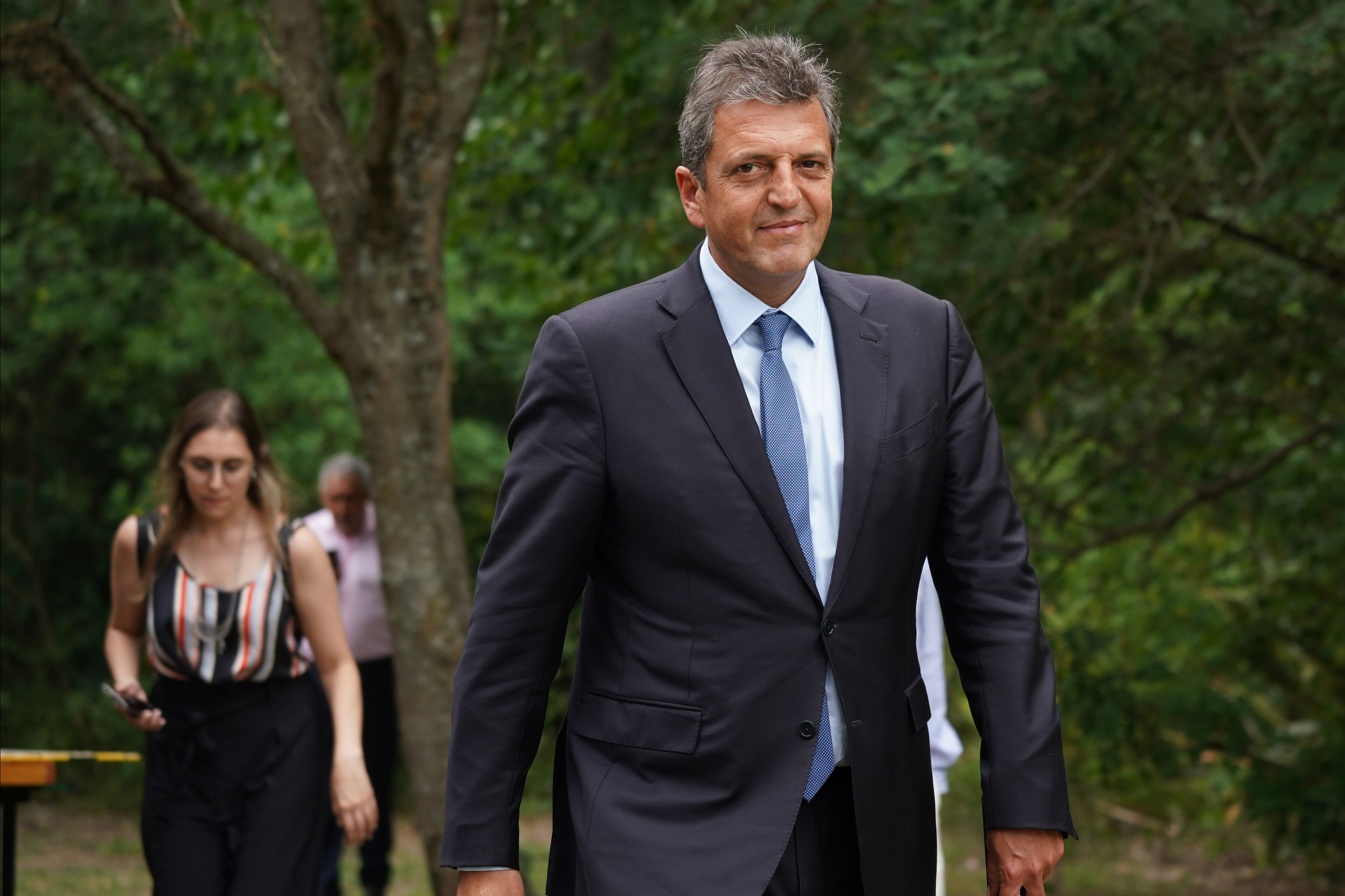 Sergio Massa se reunió con la Mesa de enlace del campo por la sequía. Foto: Clarín.