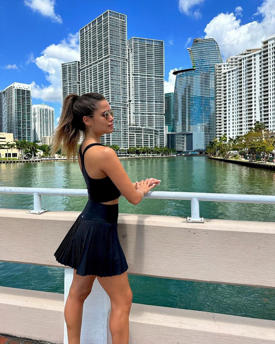 La influencer en Miami.