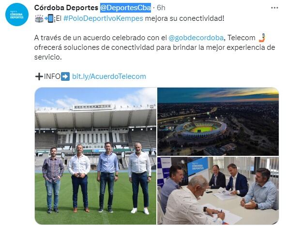 Mejorará la conectividad y la calidad de Internet en el Kempes.