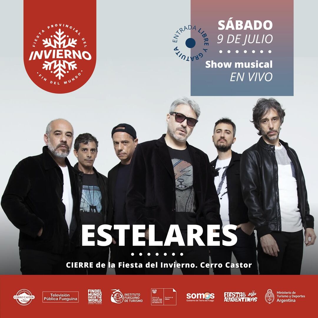 El sábado se presentará el grupo musical de rock "Estelares” confirmó Rossi, indicando que la banda va a estar haciendo el cierre de la jornada, aproximadamente a las 18:30 horas.