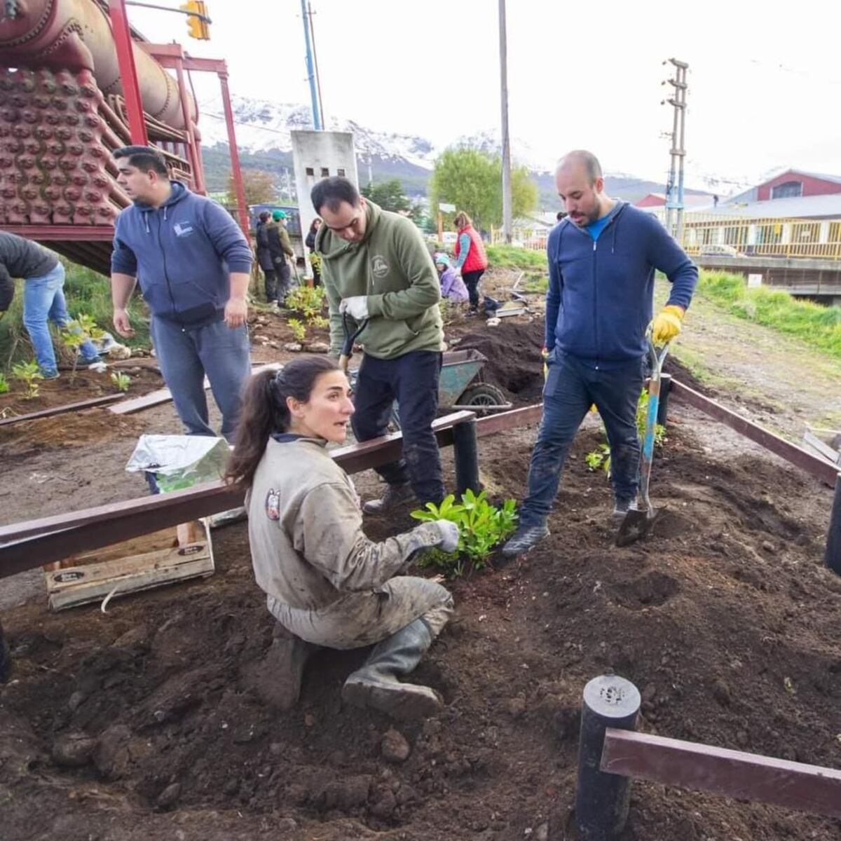 Exitosa jornada de plantación de árboles autóctonos en Ushuaia