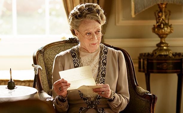 Maggie Smith en Downton Abbey.