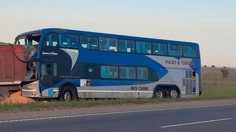 En el colectivo viajaban 40 personas al recital de Coldplay.