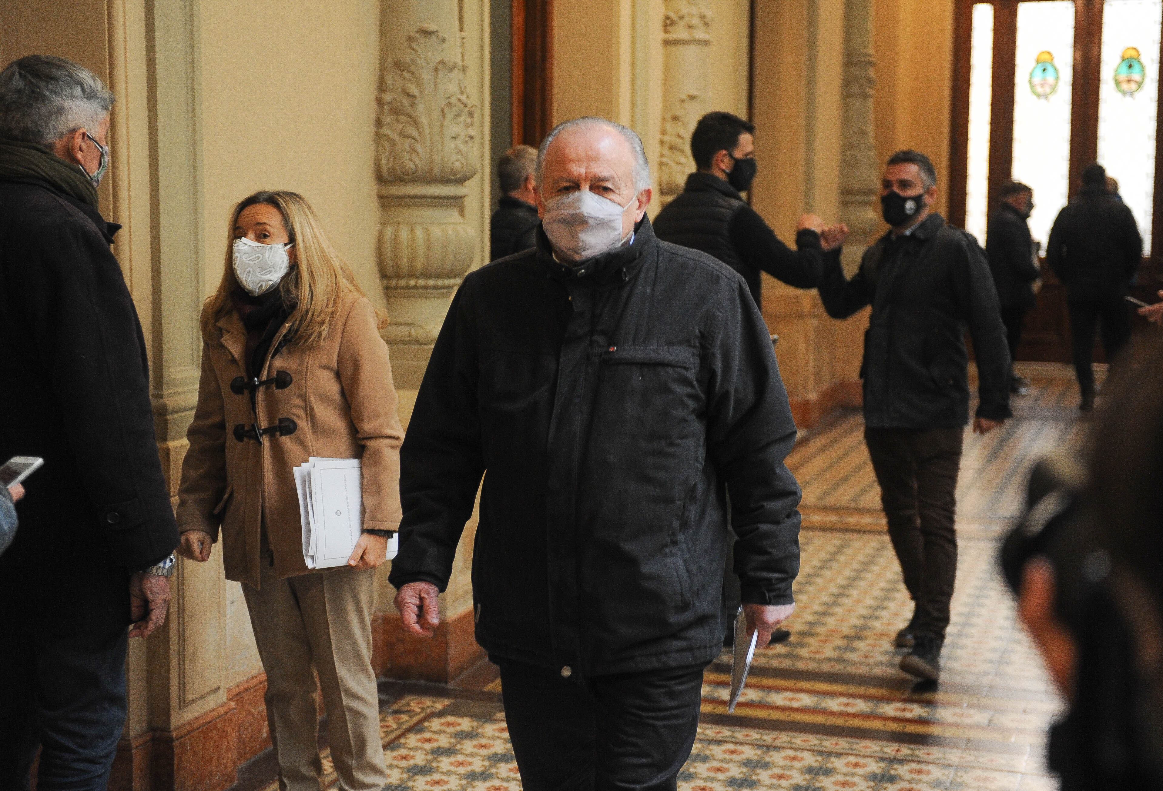 Hugo Yasky durante la sesión por biocombustibles en diputados foto Federico Lopez Claro