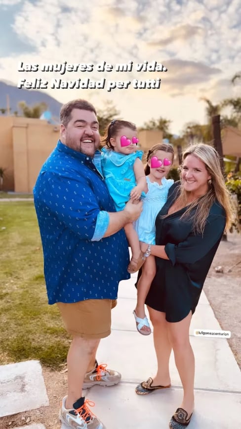 Darío Barassi y su familia recibieron la Navidad en San Juan. (Instagram)