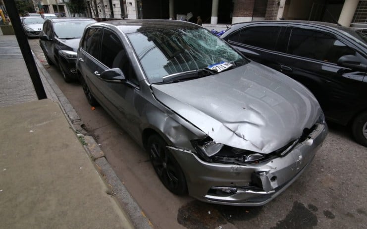 El ex River Plate y Belgrano conducía un Volkswagen Golf e iba junto a tres mujeres.