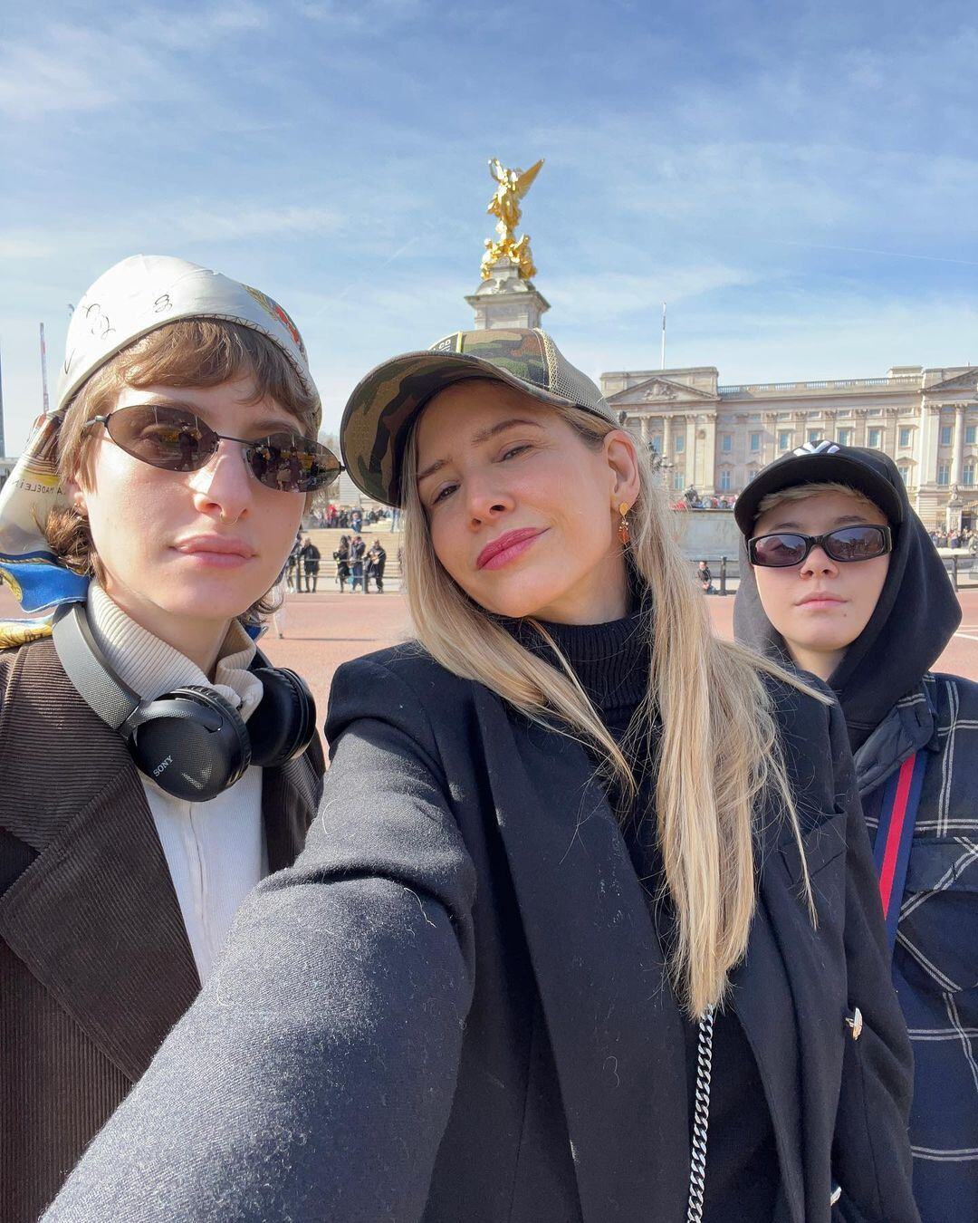 Guillermina Valdés con Paloma y Helena Ortega