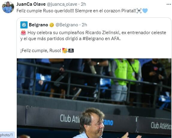 Belgrano y sus ídolos, con un recuerdo imborrable del Ruso Zielinski.