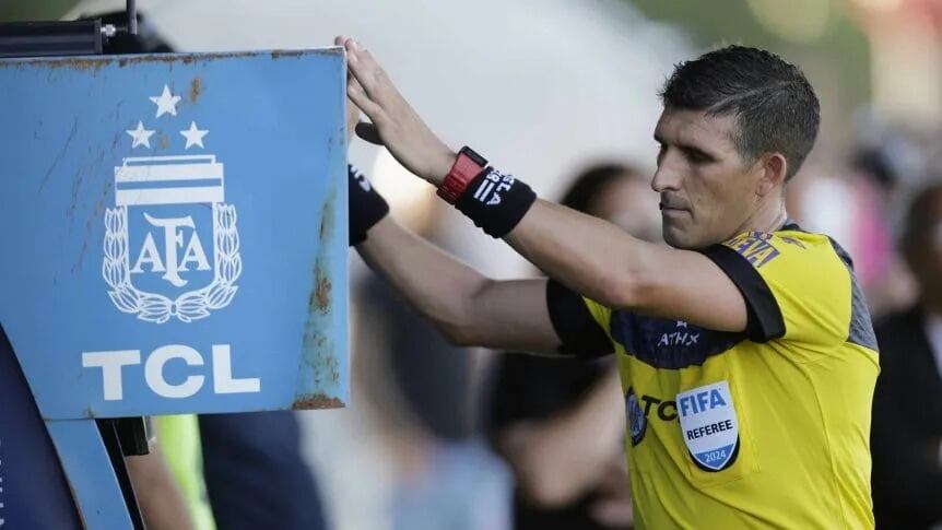 Andrés Merlos, árbitro de River Plate vs. Deportivo Riestra. / Gentileza.