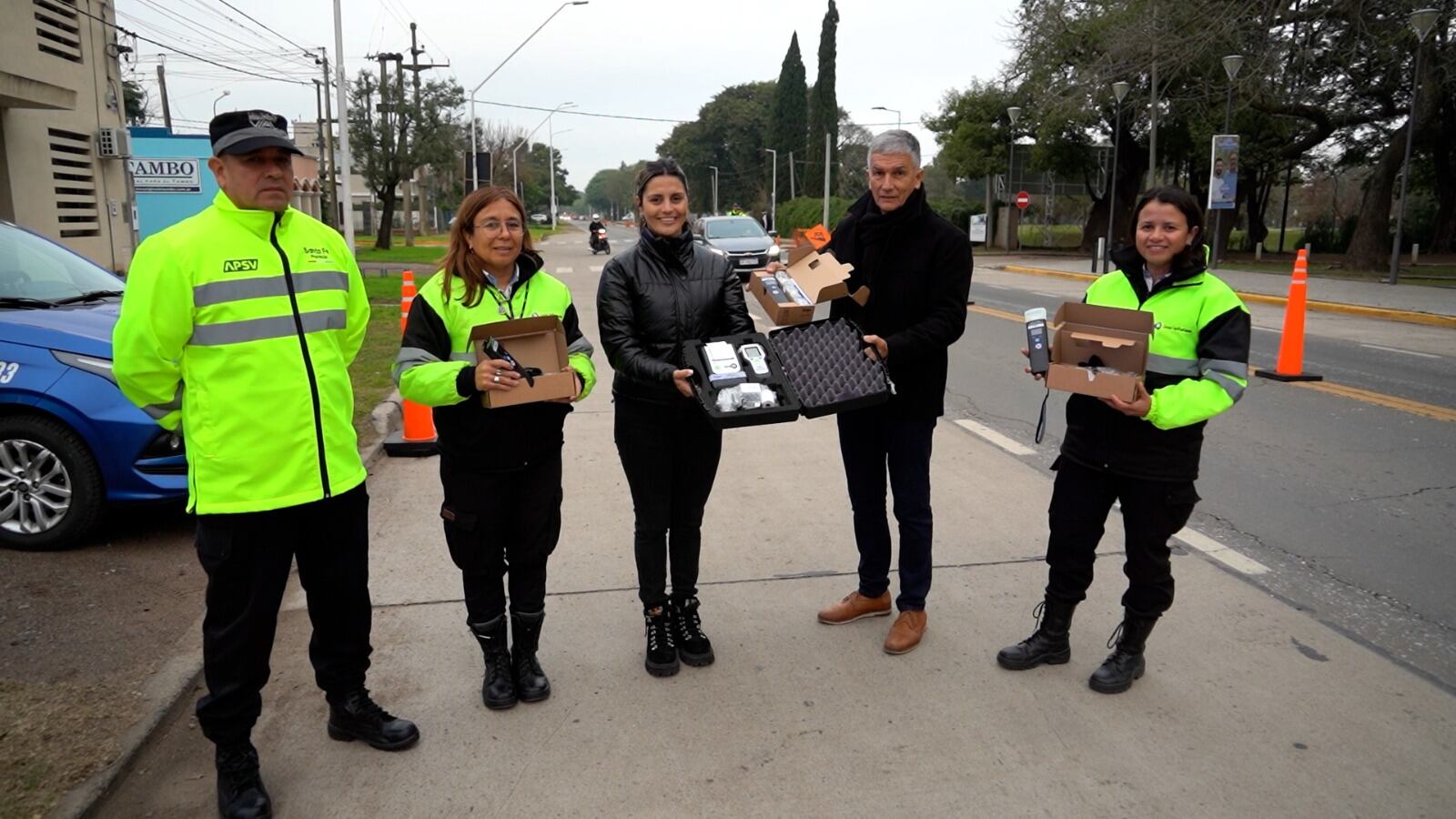 Entregaron material para mejorar los controles viales en Rafaela