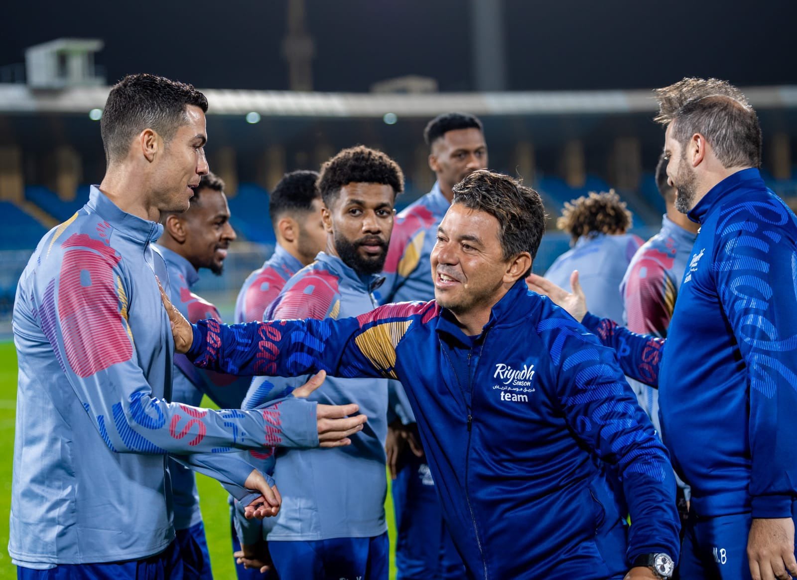 El argentino Marcelo Gallardo dirigió elste jueves al Riyadh Season, con jugadores del Al Nassr y del Al Hilal, ante el PSG con Lionel Messi.