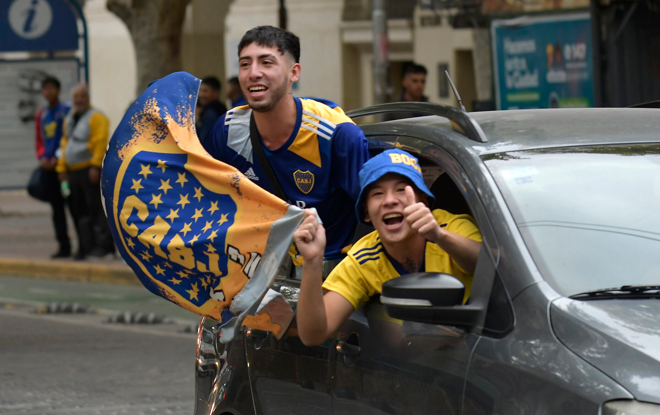 La previa de los hinchas de Boca.