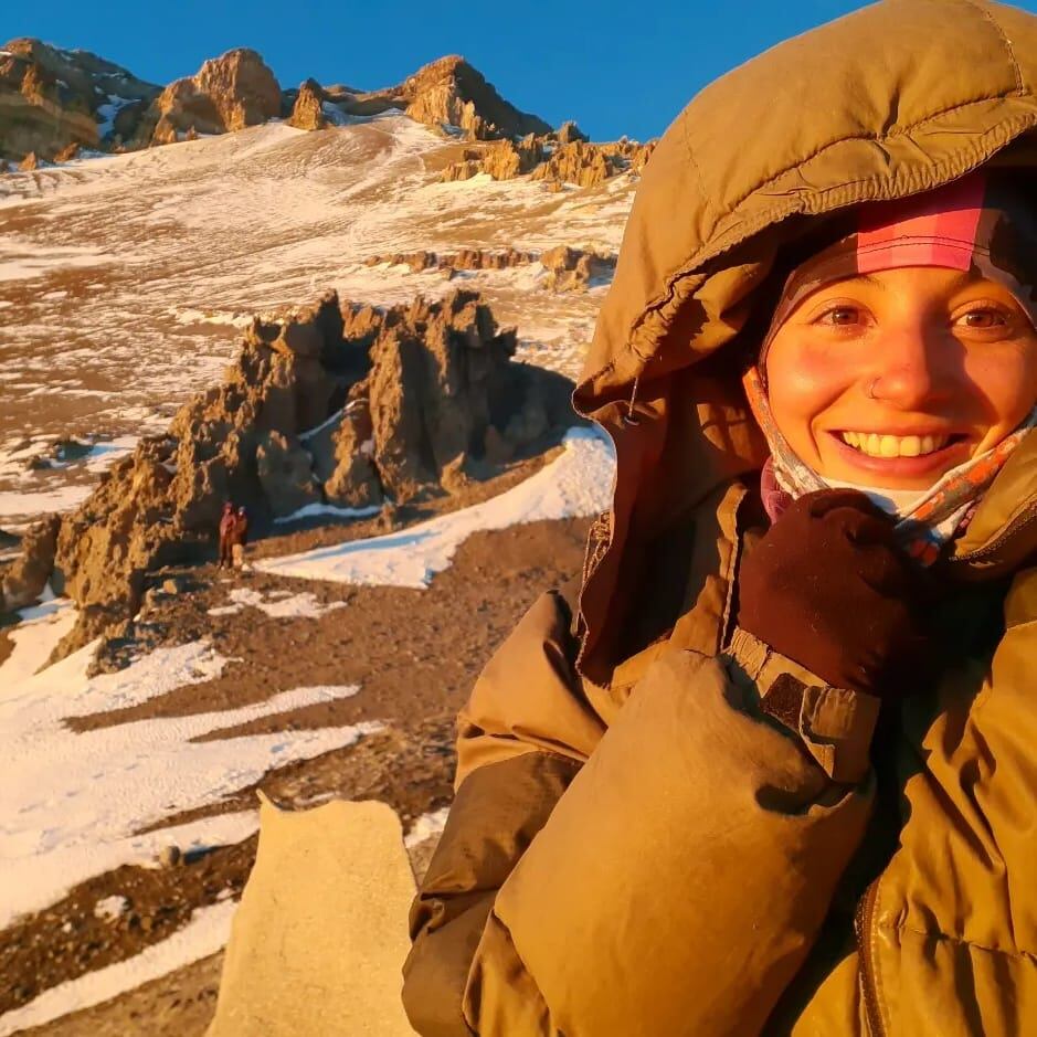 Fiorella Poggi. Hazaña de una familia de Villa Mercedes en el Aconcagua