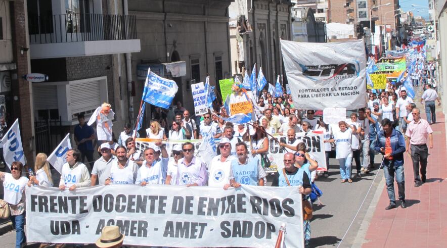 Alto acatamiento al paro docente en Entre Ríos