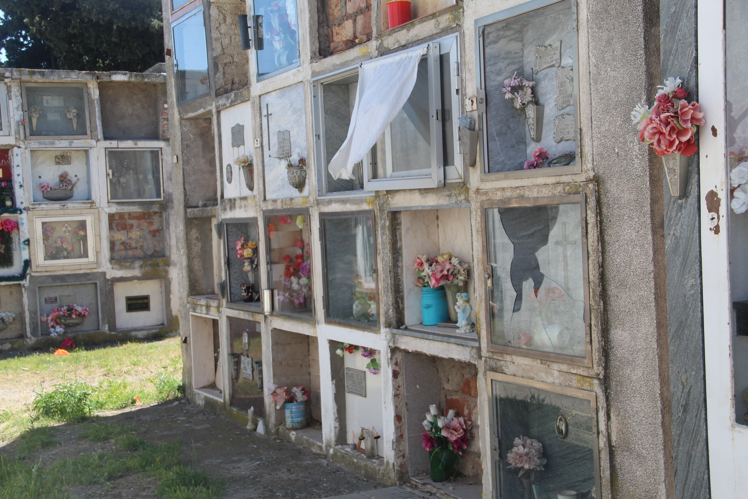 Imágenes del cementerio de Punta Alta