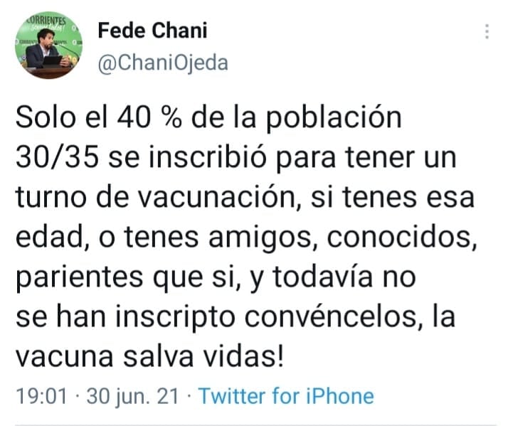 Hay preocupación por la falta de convocatoria a centros de vacunación porque los brotes Covid-19 no cesan en la provincia.