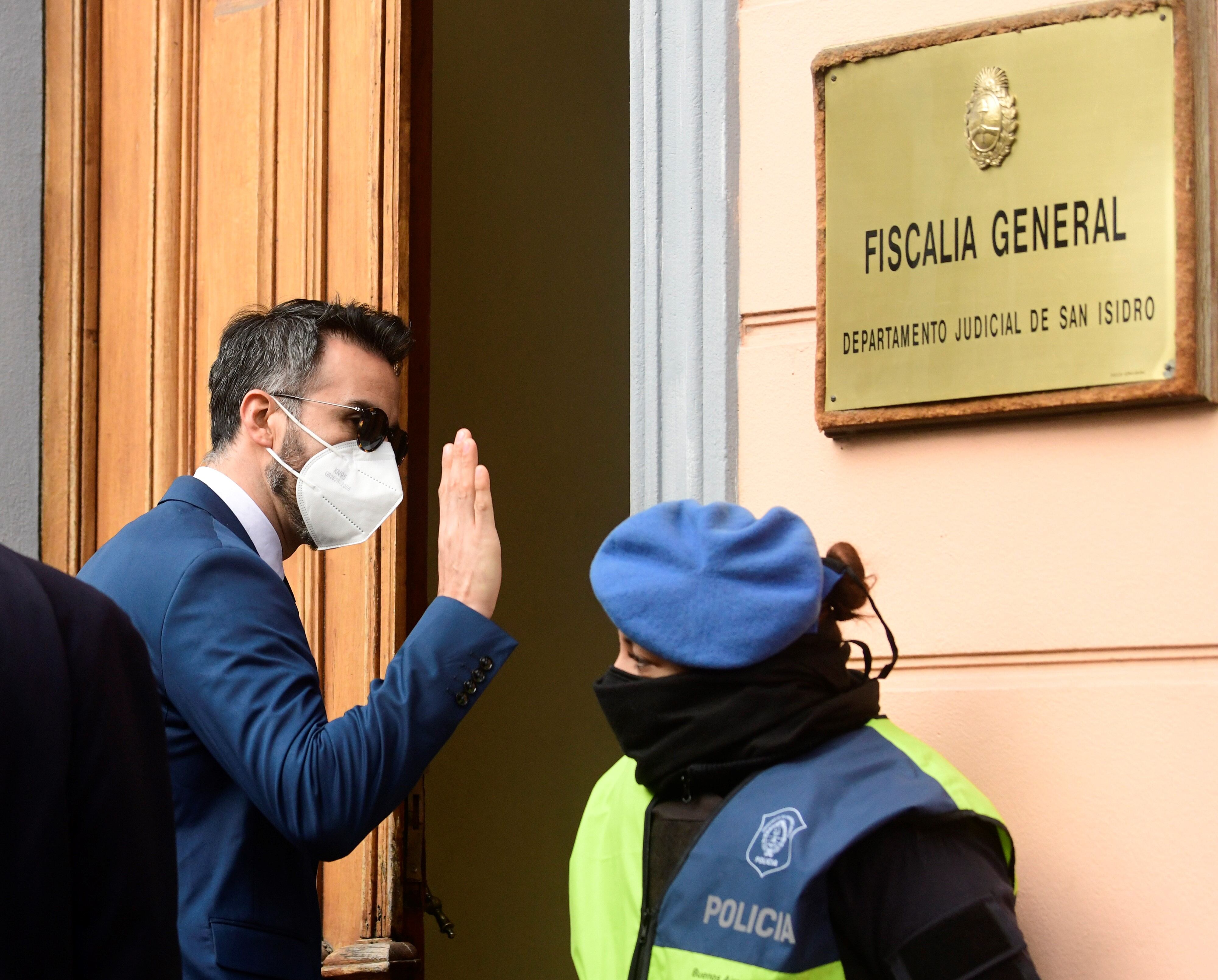 Leopoldo Luque yendo a declarar en junio de este año por la causa de la muerte de Maradona.