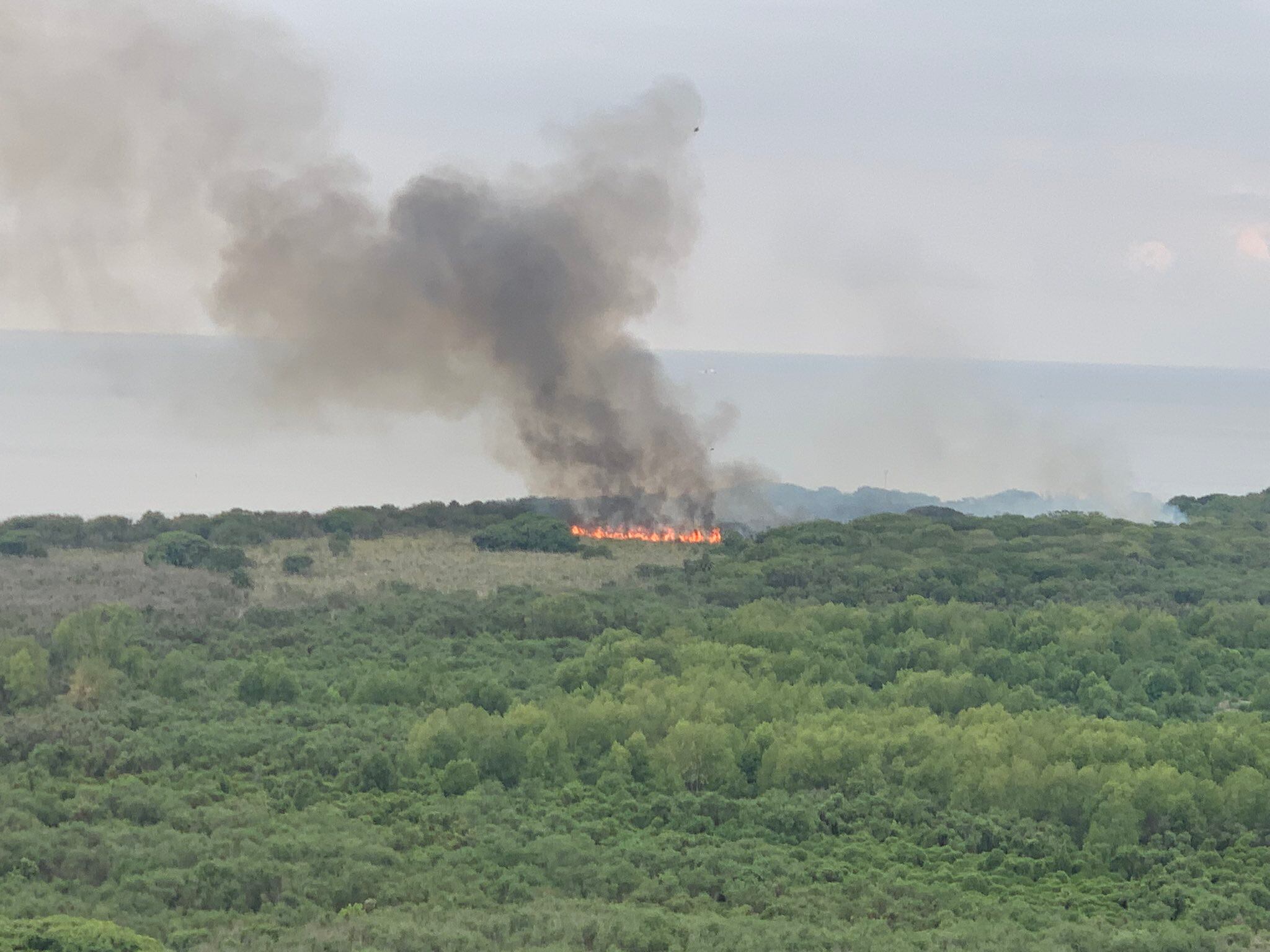 Incendio en la Costanera.