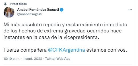 Anabel Sagasti, solidariza por redes.