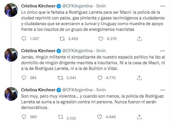 Twitter Cristina Kirchner